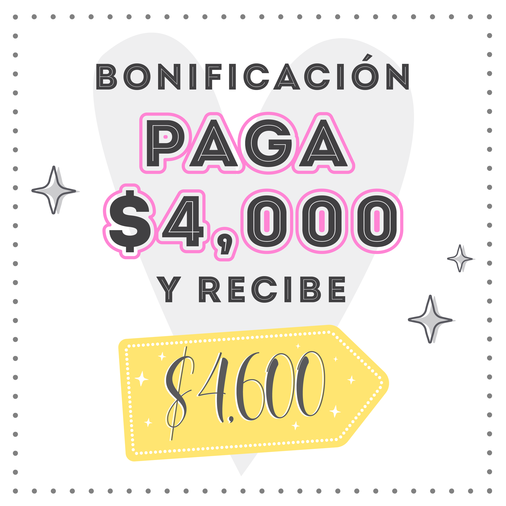 Bonificación $4,000 - $4,600